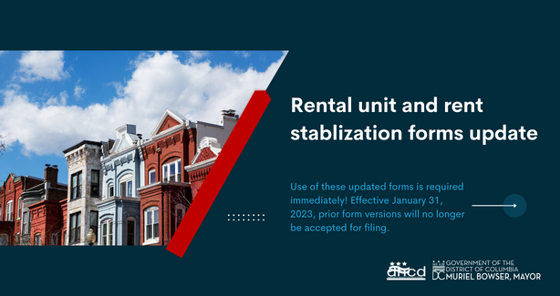 Rental unit and rent stabilization forms update